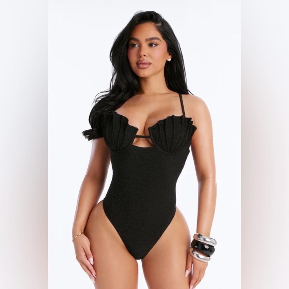 TAKEN BY THE SEA HIGH LEG 1 PIECE SWIMSUIT